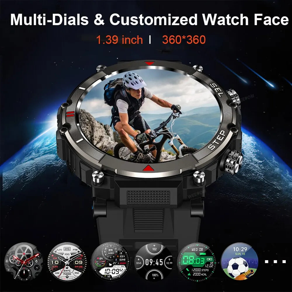 MELANDA Waterproof Bluetooth Call Smart Watch For Men