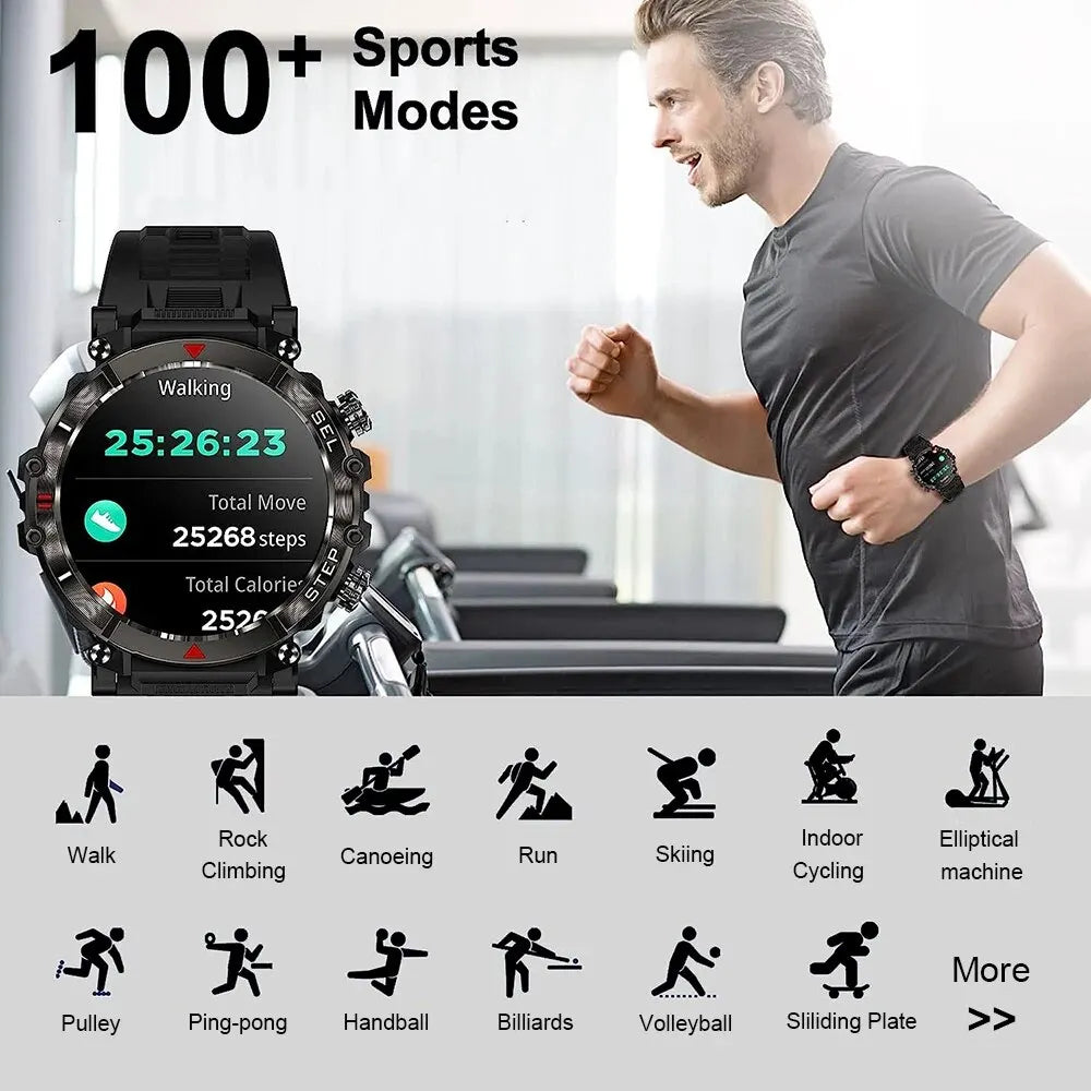 MELANDA Waterproof Bluetooth Call Smart Watch For Men